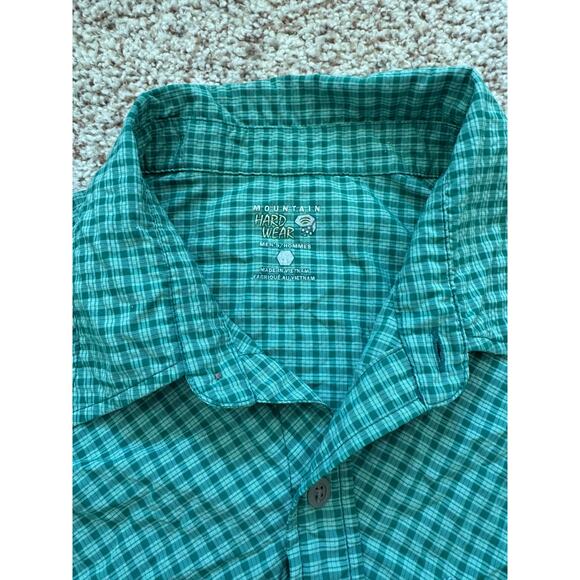 Mountain Hardwear Short sleeve, button down,  size Medium, Green; Performance - Picture 5 of 7